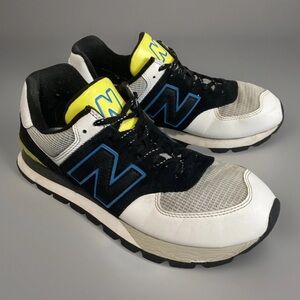 New Balance ML574DNI Rugged Black Helium size 10.5 Good Condition Sneaker Shoe